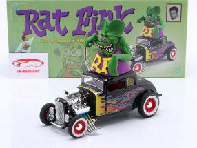 Ford Blown 5 (Rat Fink figure) year 1932 black 1:18 GMP
