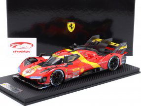 Ferrari 499P #50 3rd 1000 Meilen Sebring 2023 Fuoco, Molina, Nielsen 1:18 BBR