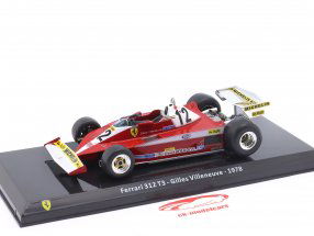 Gilles Villeneuve Ferrari 312T3 #12 Fórmula 1 1978 1:24 Coleccionables Premium
