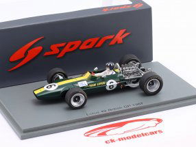 Graham Hill Lotus 49 #6 británico GP fórmula 1 1967 1:43 Spark