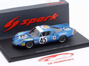 Alpine A210 #45 24h LeMans 1969 Wollek, Killy 1:43 Spark