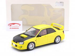 Subaru Impreza WRX STI 建造年份 2003 黄色的 / 黑色的 1:18 Solido