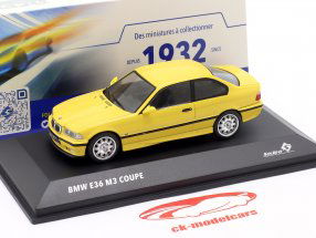 BMW M3 (E36) Coupe Baujahr 1999 gelb 1:43 Solido