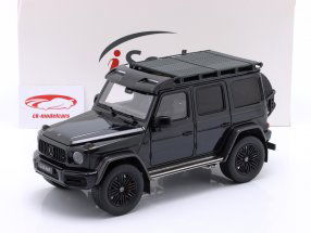 Mercedes-Benz AMG G63 (W463) 4x4 2022 magnetit sort metallisk 1:18 iScale