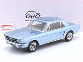 Ford Mustang V8 Hardtop Baujahr 1965 silberblau 1:12 OttOmobile
