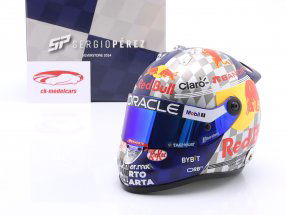 Sergio Perez Red Bull Racing #11 Britisk GP formel 1 2024 hjelm 1:2 Schuberth