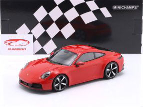 Porsche 911 (992.2) Carrera Coupe 建造年份 2024 红色的 1:18 Minichamps