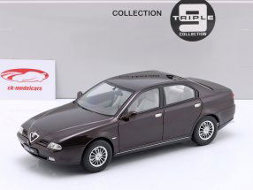 Alfa Romeo 166 建設年 1999 黒 メタリック 1:18 Triple9