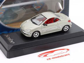 2ª escolha/ Peugeot 20 prata metálico 1:43 Solido