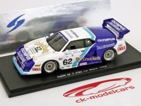 BMW M1 N° 62 24h LeMans 1982 O'Rourke / Mason / Bas Spark 1:43