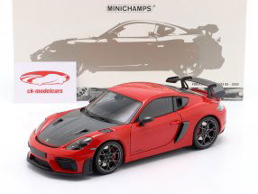 Porsche Cayman GT4 RS 魏斯阿赫套件 2024 红色的 1:18 Minichamps