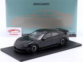 Porsche Taycan Turbo GT year 2024 black 1:18 Minichamps
