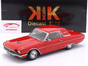 Ford Thunderbird Hardtop Coupe 建設年 1966 赤 1:18 KK-Scale