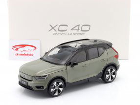 Volvo XC40 Recharge 建造年份 2022 灰绿色 金属 1:18 Paudi