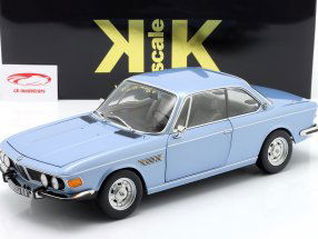 BMW 3.0 CSi (E9) with alloy rims Year 1971 light blue metallic 1:12 KK-Scale