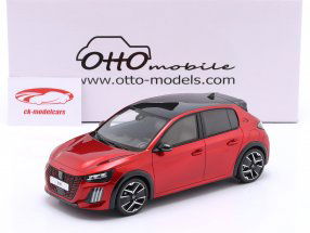 Peugeot 208 GT Hybrid Baujahr 2024 rot metallic 1:18 OttOmobile