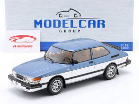 Saab 900 Turbo синий металлический / серебро 1:18 ModelCar Group