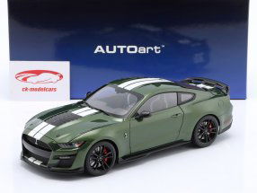 Ford Mustang Shelby GT500 dark green / white 1:18 AUTOart