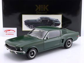 Ford Mustang GT Fastback Film Udgave Bullitt 1968 mørkegrøn 1:12 KK-Scale