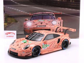 Porsche 911 (991) RSR #92 Ganador LMGTE-Pro 24h LeMans 2018 Pink Pig 1:12 Ixo