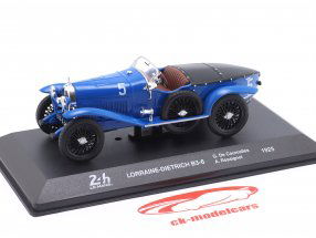 Lorraine-Dietrich B3-6 #5 winnaar 24h LeMans 1925 Rossignol, Courcelles 1:43 Altaya