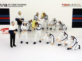 L'équipe Martini Racing Pit Stop figures Set 1:18 TrueScale