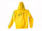 Ayrton Senna Giacca con cappuccio Casco giallo Dimensione S