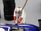 24h Le Mans Figuren Pitstop Set white 1:43 Spark