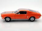 Ford Mustang GT Fastback 年 1968 橙 / 银 1:18 Greenlight