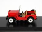 Jeep Willys CJ3B Jaar 1953 rood 1:43 Premium X