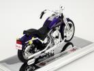 Harley Davidson FXSTS Springer Softail År 2001 lilla 1:18 Maisto