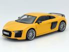 Audi R8 V10 Plus Coupe Baujahr 2015 vegas gelb 1:18 iScale