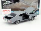 Dom's Chevrolet Chevelle SS Movie Fast and Furious IV 2009 Grey 1:18 Greenlight