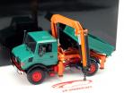 Mercedes-Benz Unimog 1300 L Tipper With Loading Crane green 1:43 Minichamps