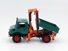 Mercedes-Benz Unimog 1300 L Tipper With Loading Crane green 1:43 Minichamps