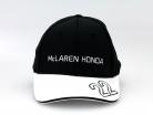 Jenson Button Driver Cap formula 1 2015 Curved Peak Cap black / white