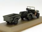 Jeep Willy's MB Militære biler mørkegrøn 1:43 Atlas