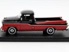 Dodge D100 Sweptside Pickup År 1959 sort / rød 1:43 Neo
