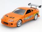 Brian's Toyota Supra от  фильм Fast and Furious 7 2015 оранжевый 1:32 Jada Toys