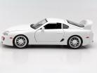 Brian's Toyota Supra Fast and Furious blanc 1:18 Jada Toys