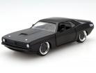 Letty's Plymouth Barracuda film Fast & Furious 7 2015 zwart 1:32 Jada Toys