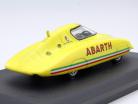 Fiat Abarth 500 Record Pinin Farina jaar 1958 geel 1:43 Altaya