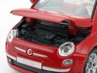 Fiat 500 C Cabriolet red 1:24 Bburago