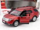 Ford Explorer XLT année 2015 rouge 1:18 MotorMax