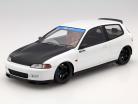 Honda Civic EG6 Spoon Group A racing white / mat black 1:18 Tarmac Works