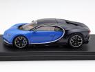 Bugatti Chiron motore Visualizza Ginevra 2016 blu / blu scuro 1:43 LookSmart