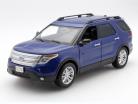 Ford Explorer XLT ano 2015 azul 1:18 MotorMax