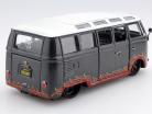 Volkswagen VW T1 Samba Bus gris / rojo / blanco 1:24 Maisto