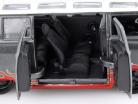 Volkswagen VW T1 Samba Bus gris / rojo / blanco 1:24 Maisto