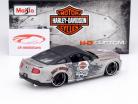 Ford Mustang GT 年 2011 銀 / ブラック Harley Davidson 1:24 Maisto